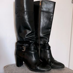 Tory Burch Leather Knee High Boots